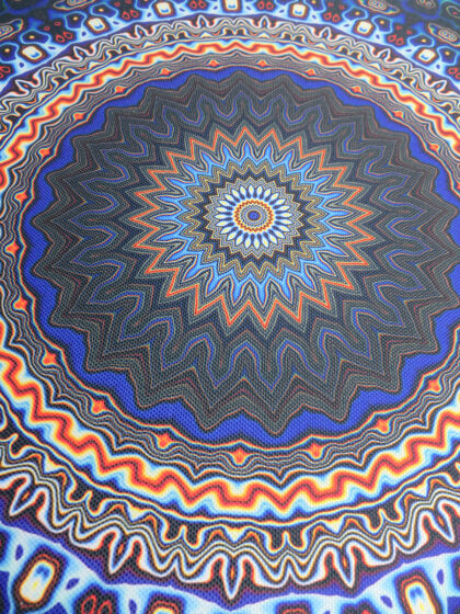 Meditációs vászonkép 05- Torokcsakra (Vissudha)