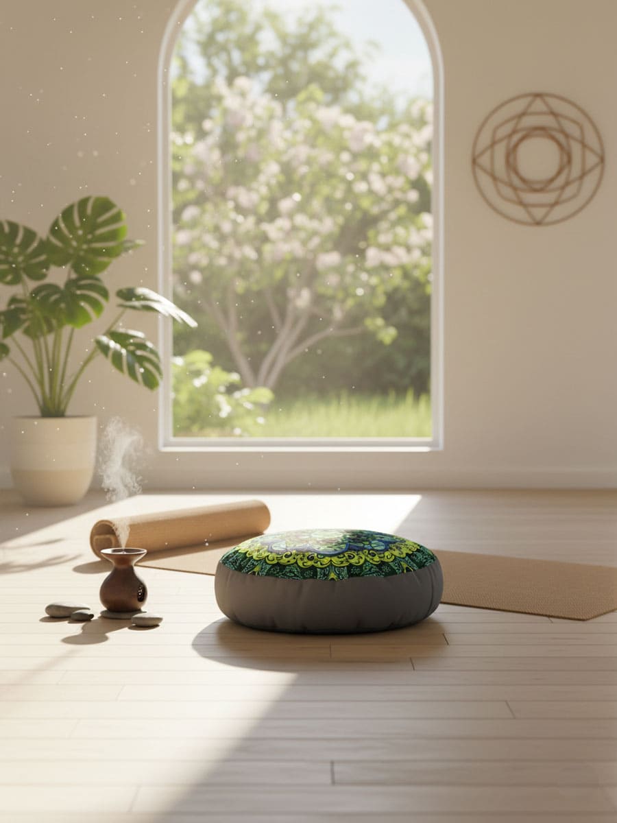 Mandala ülőpárna 04- SZÍVCSAKRA (ANAHATA) - Image 4