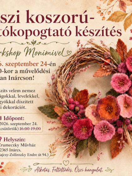 Őszi koszorú- ajtókopogtató készítés Workshop
